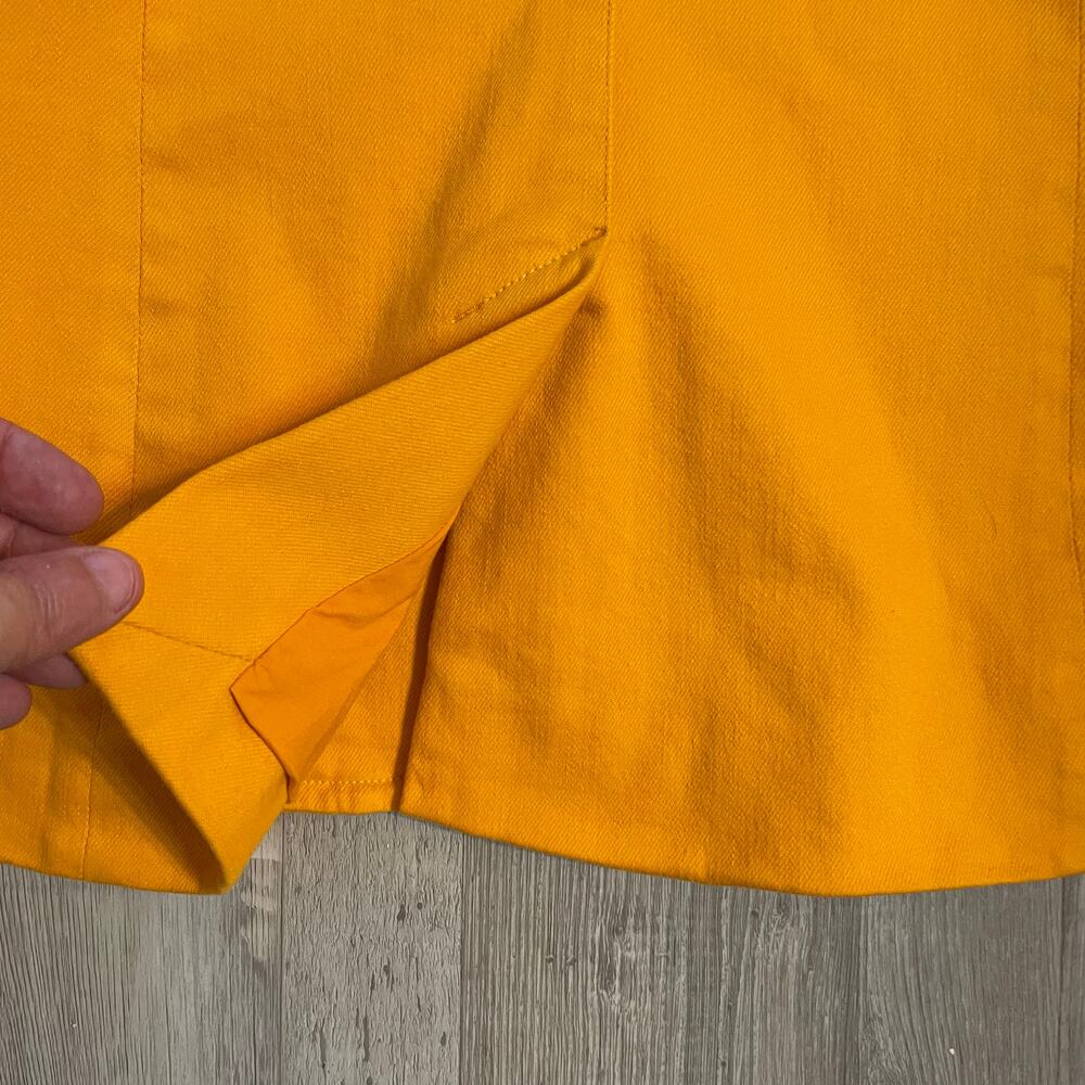 NWT Alice + Olivia Macey Notch Lapel Orange Tangerine Blaze size 12 - Picture 13 of 16